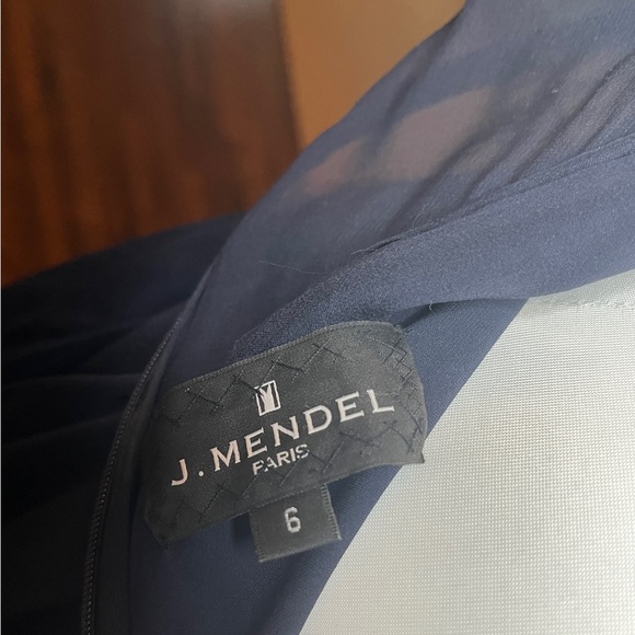 J. Mendel navy blue gown size 6 - Picture 7 of 10